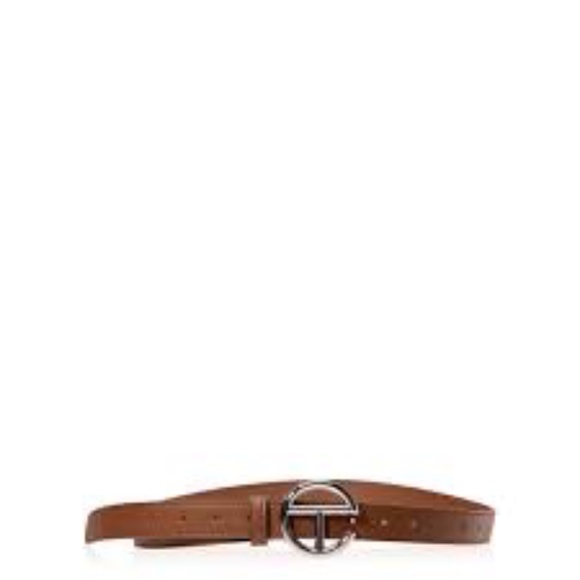 Brown cafe TELFAR SLIM BELT main image 4